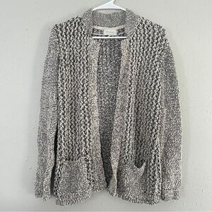 Skies are Blue Cream Black Neutral Cardigan Comfy Soft Casual Medium